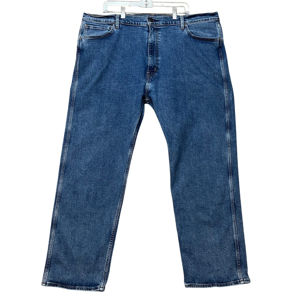 Levi's Workwear Fit Jeans Men 44x30 Medium Wash 5-Pocket Stretch Denim Twill EUC